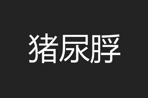 猪尿脬