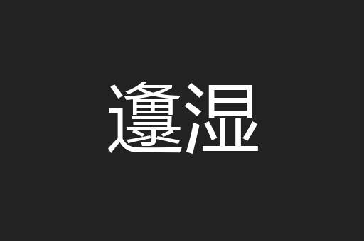 邍湿