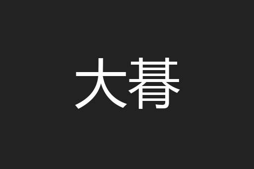大朞