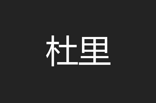 杜里