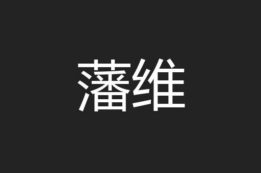 藩维