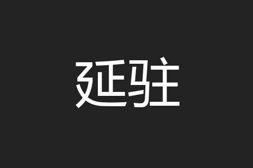 延驻