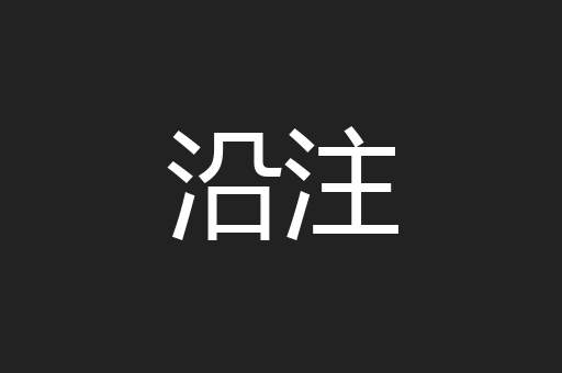 沿注