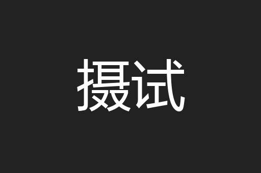 摄试