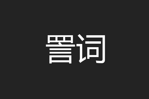 詈词