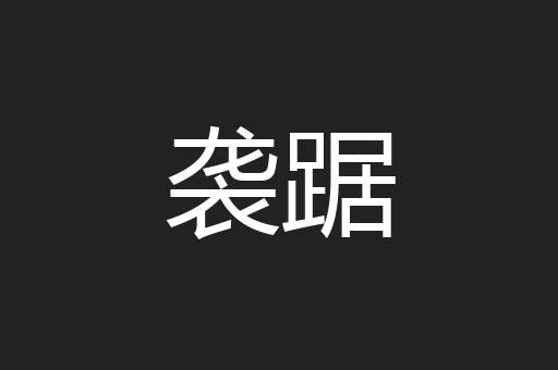 袭踞