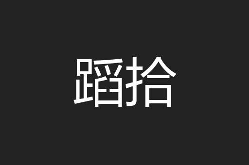 蹈拾