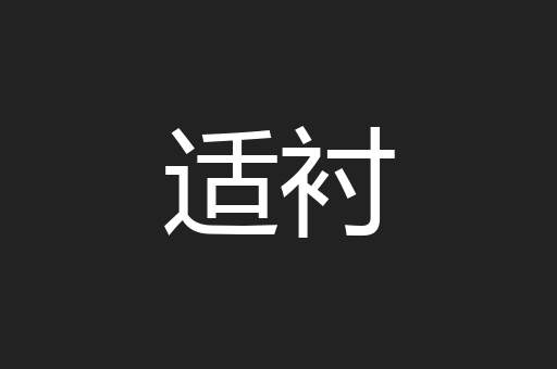适衬