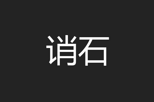 诮石