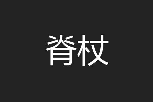 脊杖