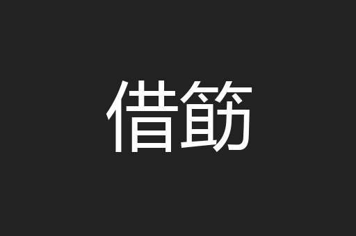 借筯