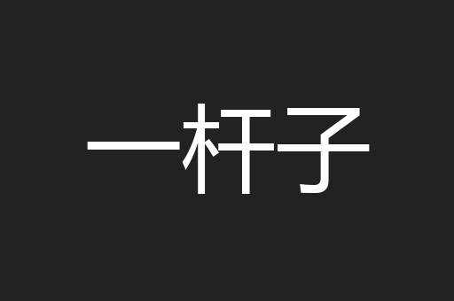 一杆子
