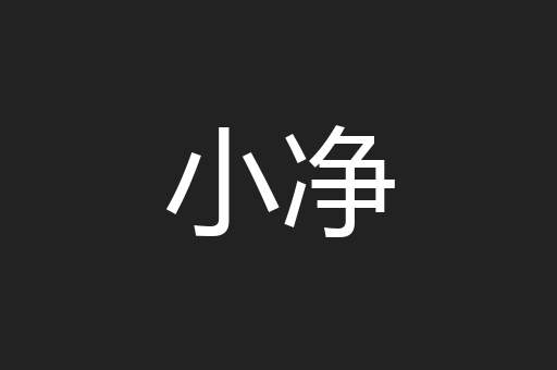 小净