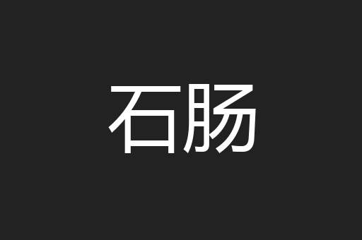 石肠