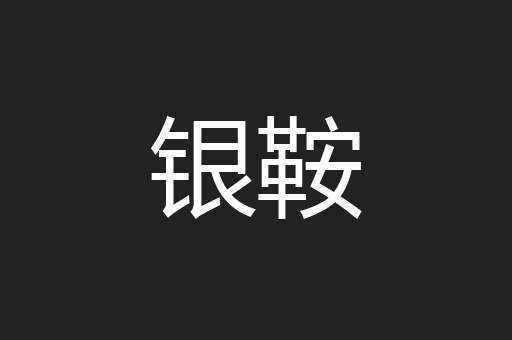 银鞍