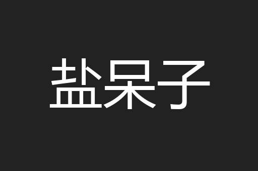 盐呆子