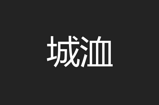 城洫