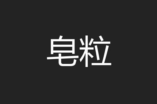 皂粒