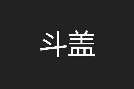 斗盖