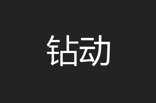 钻动