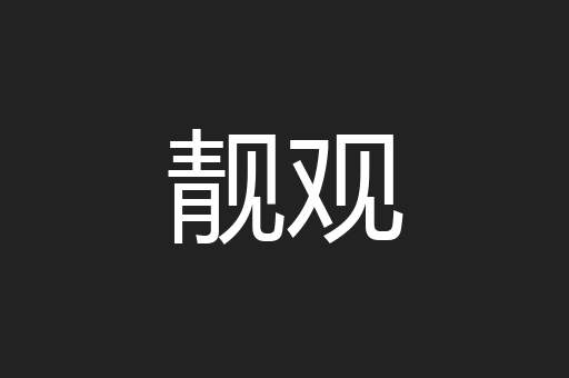 靓观