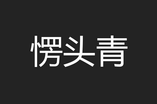 愣头青