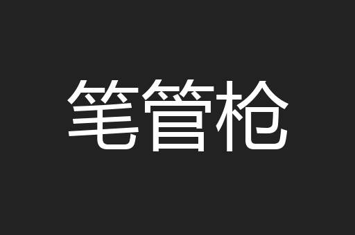 笔管枪