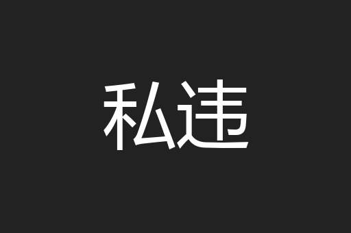 私违