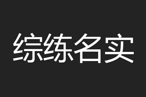 综练名实