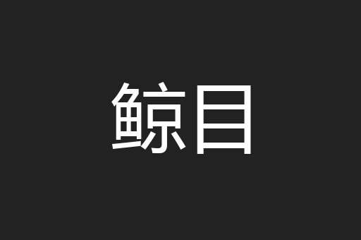 鲸目