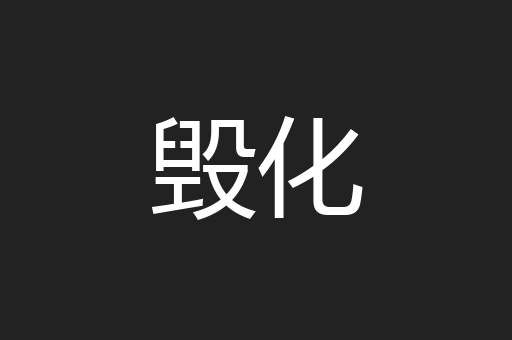 毁化