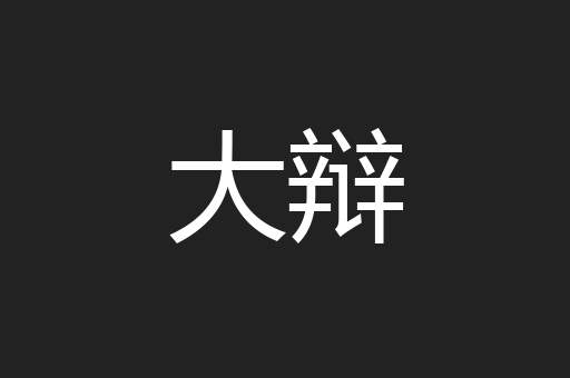 大辩