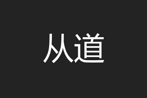 从道