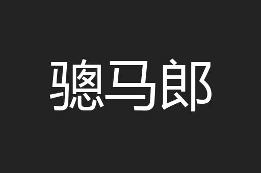 骢马郎