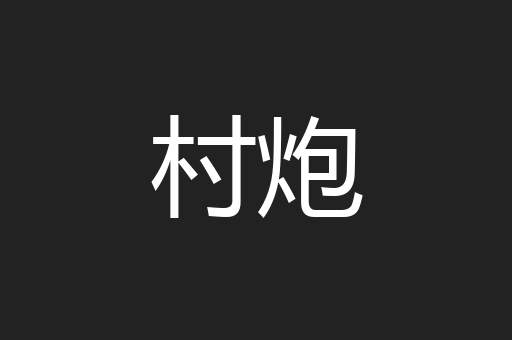 村炮