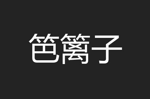 笆篱子