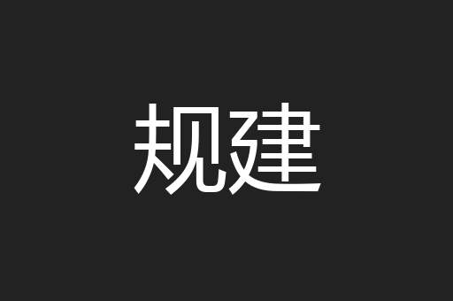 规建