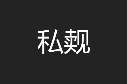 私觌
