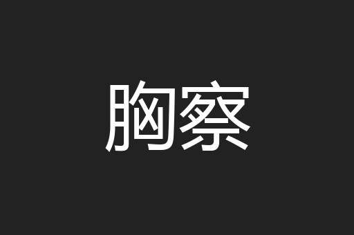 胸察