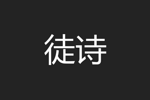 徒诗
