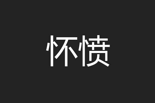 怀愤