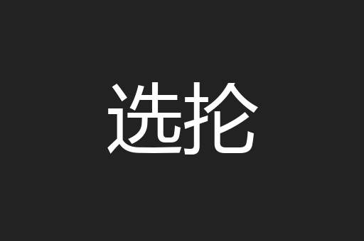 选抡