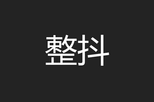 整抖