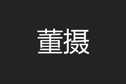 董摄