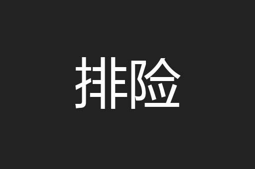 排险
