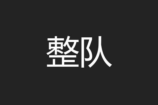 整队