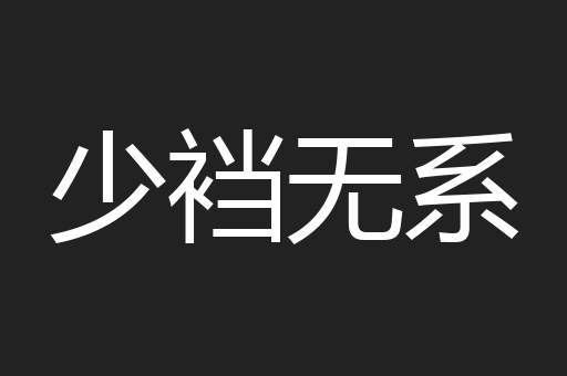 少裆无系