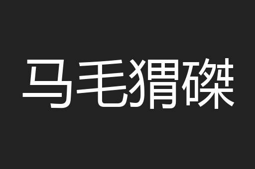 马毛猬磔