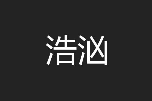 浩汹