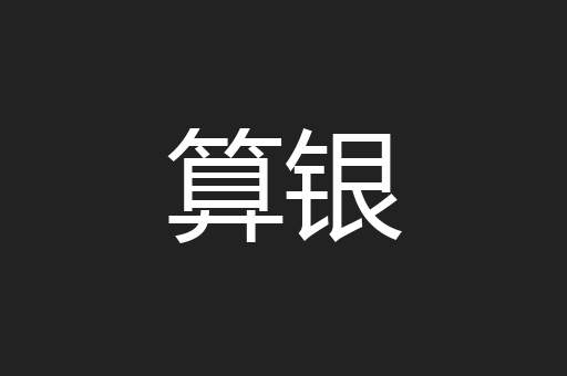 算银